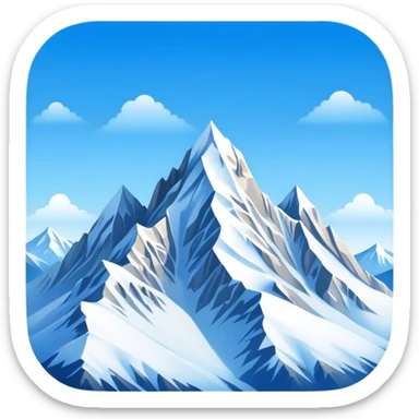 Snowy mountains scenery  sticker