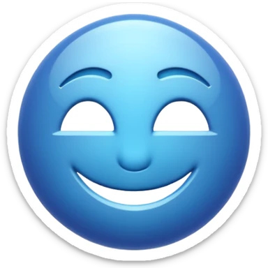 iOS-style 3D emoji: three curved lines radiating outward sticker