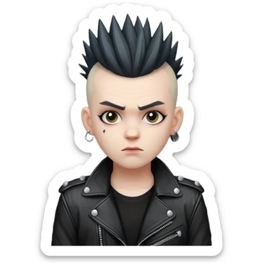a punk rocker sticker