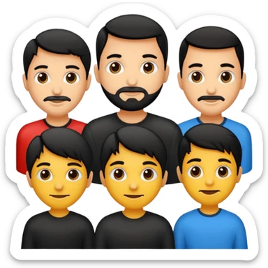 Siyah dümdüz saçlı makyajı soft ve ruju kiko  olan bir kız sticker