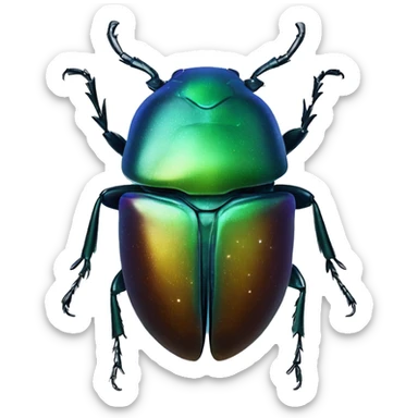Celestial Scarab Beetle sticker