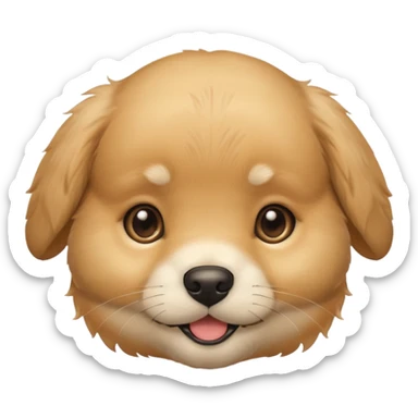 Golden Baby puppy face 🐶 sticker