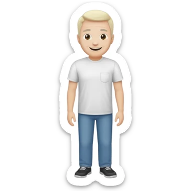 Dad full body. White sticker