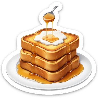 Plate of French toast  sticker