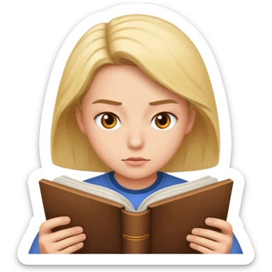 человек читает быстро sticker