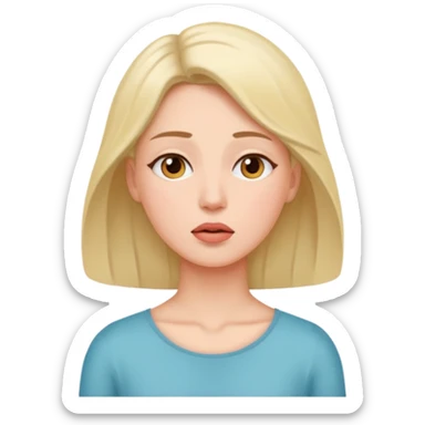 a woman taking dih sticker