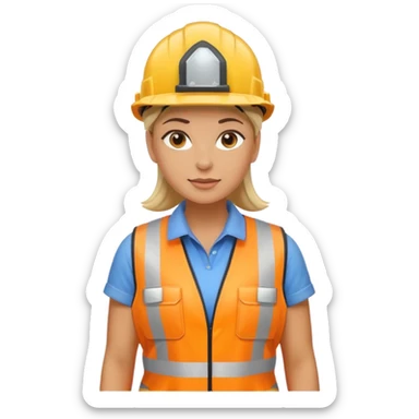 bauarbeiterin sticker