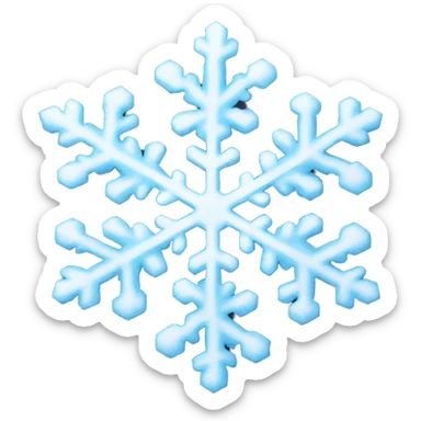 Snowflake sticker