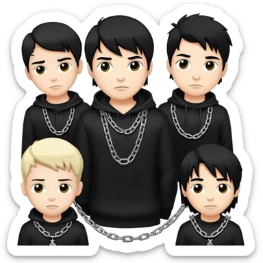 cursed lil peep emo rap type boys sticker