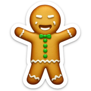 gingerman biscuit sticker