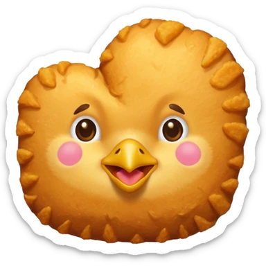 Chicken Nugget food emoji sticker