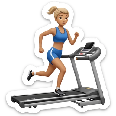 woman in spining sport sticker