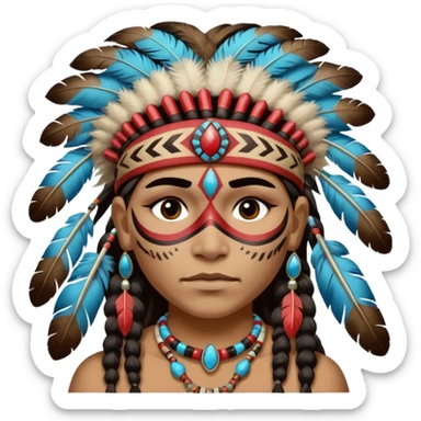 Native American emoji sticker