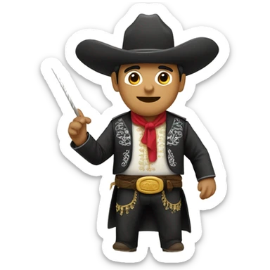 Charro tumando un toro sticker