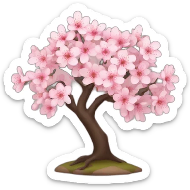 simple cherry blossom tree sticker