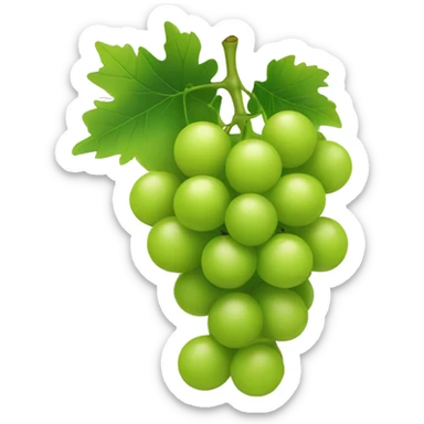 A bunch of green grapes sticker
