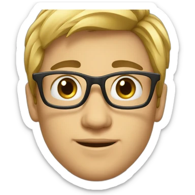 say bye to glasses sticker