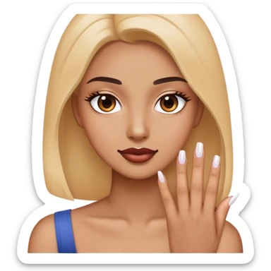 Take a photo by manicure sticker