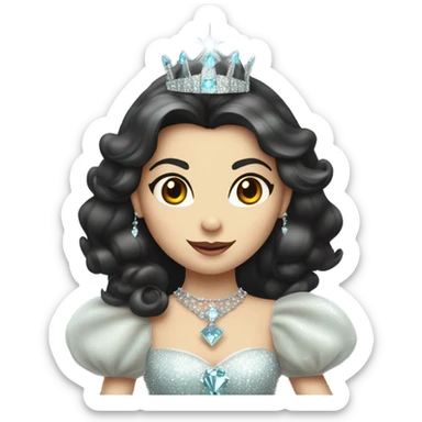 Glinda witch of oz with dark hair  sticker