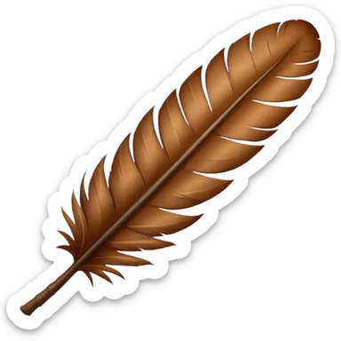 turkey feather sticker