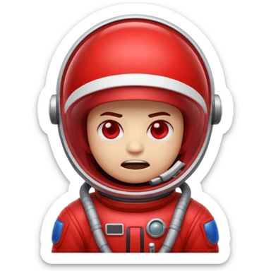 An emoji that is among us game related sticker