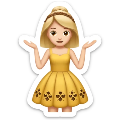 tanzende Person mit Musiknoten um sich herum, fröhlicher Gesichtsausdruck sticker