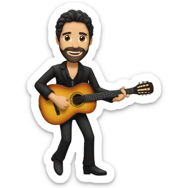 Guitarrista flamenco sticker