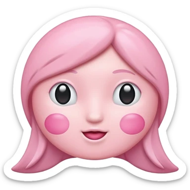 Quiero un lazo de color rosa pastel  sticker