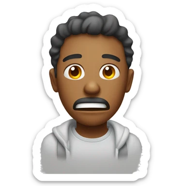 person suffering from heat sticker