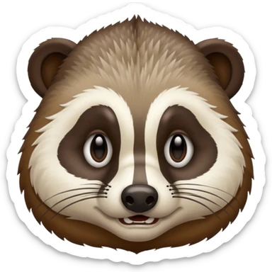 Badger farting sticker