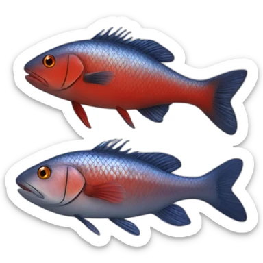 Pesce rosso innamorato sticker