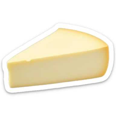 elastic white cheese sticker