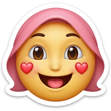 A single emoji that's feeling extreme happiness. Blushing and feeling in love. Grinning and smiling and making a kissy face. Something sweet and perfect to send to someone you love. Not a familiar love something deep and profound. Something unique. sticker