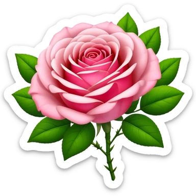 big bouquet Bi-Colored Tea Rose, luxuriant, leaf, bud sticker