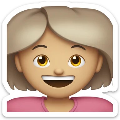 Smiling so hard it’s uncomfortable  sticker