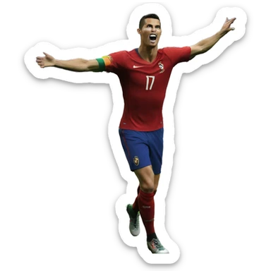 Cristiano Ronaldo goal celebration  sticker