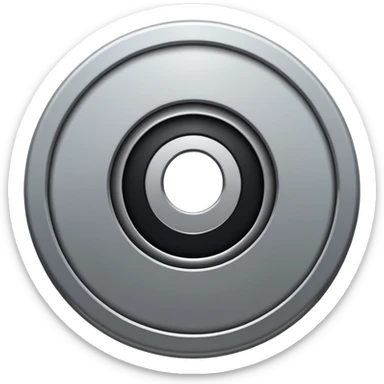 a circle above a rectangular hole sticker