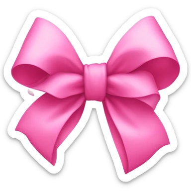 big pink bow sticker