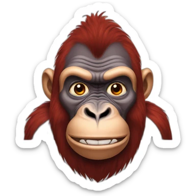 red gorilla sticker