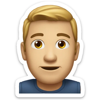 Брюнет в очках сидит в синей бмв  sticker