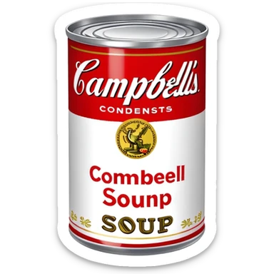 Campbell art sticker