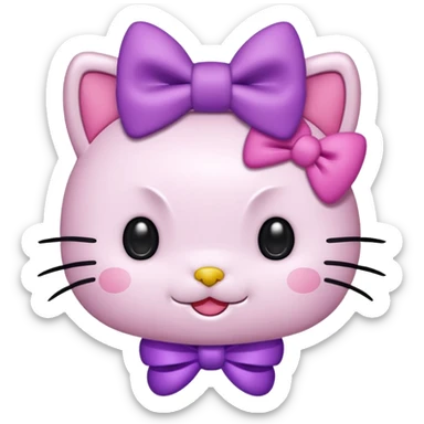 Hellokitty lila sticker