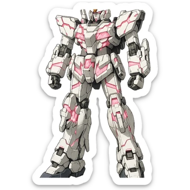 Full-height Gundam RX-0 Unicorn sticker