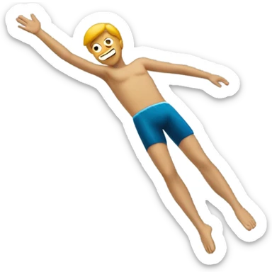 Dive off diving board sticker