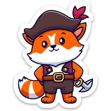 Foxy the Pirate from Five Nights at Freddy's sticker