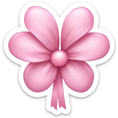 Pink pastel flower with boe sticker