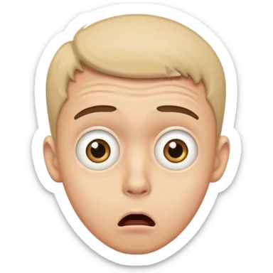 Un homme choqué sticker