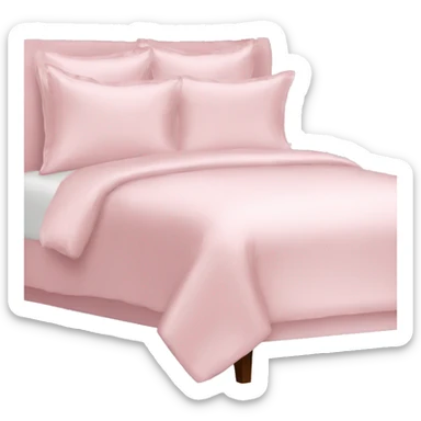 Light pink silk bed sticker