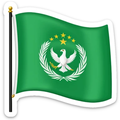 Just do a simple flag I want to put in my bio. Have u seen the panjshir flag do that it’s not in the emojis but make it exactly like the picture don’t add anything else. something on the middle search it up and make it in a shape of flag like the emojis no it’s goes like green on  sticker
