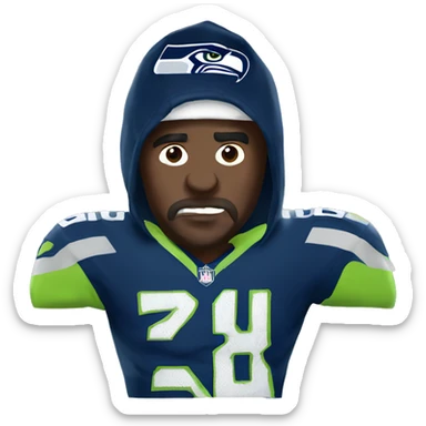 Extreme Seahawks fan sticker